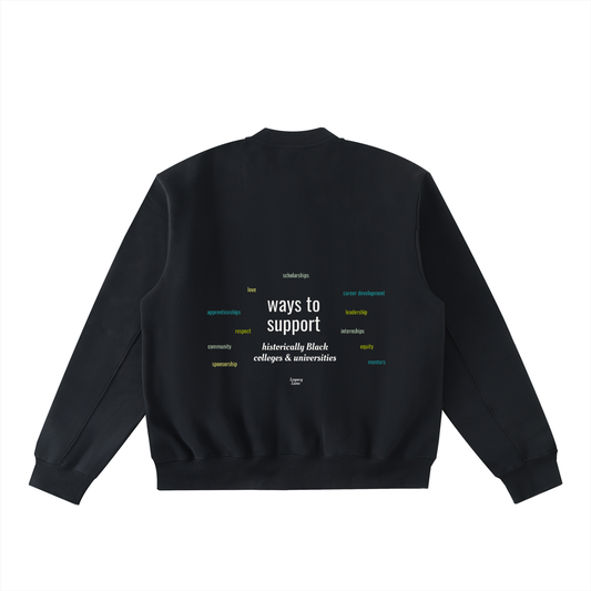 ways to support | Fleece Varsity Zip Up