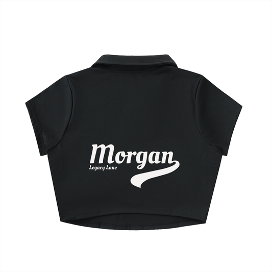 Morgan Collegiate | Lapel Crop Top