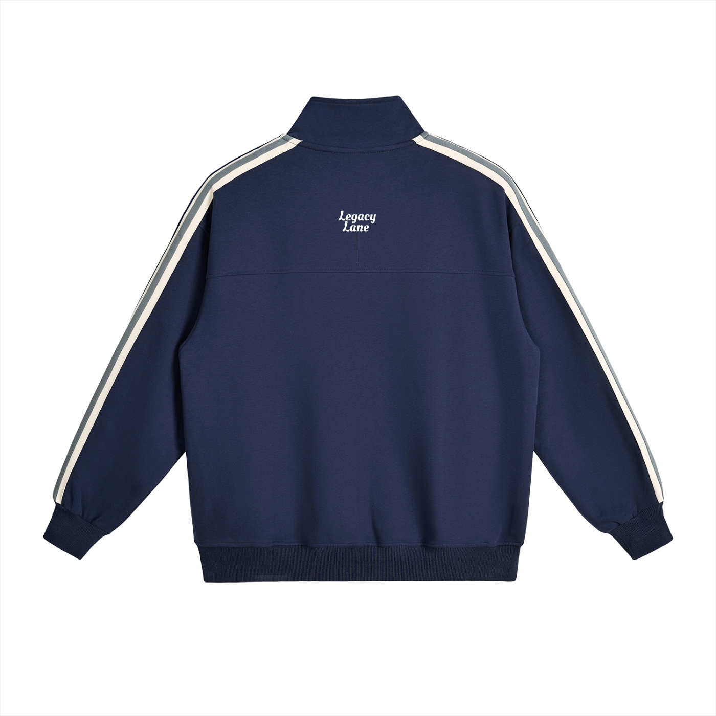 HBCU Contrast Side-Stripe Stand Collar Track Jacket