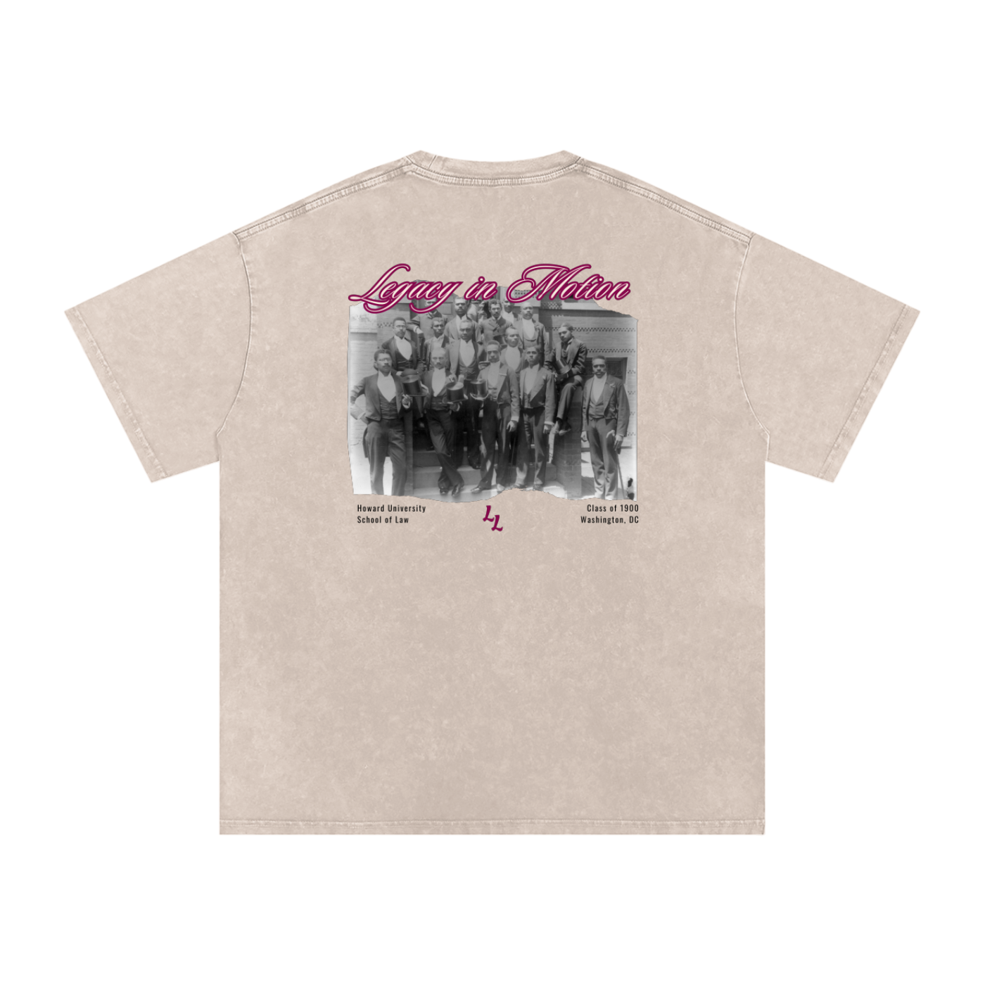 Historical HU | Snow Washed Oversized Cotton T-Shirt