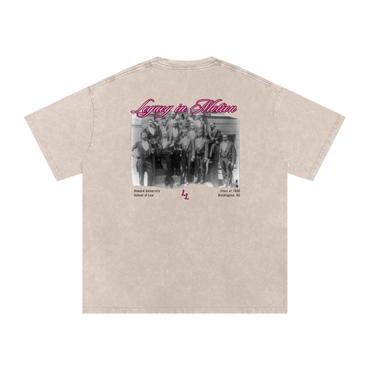 Historical HU | Snow Washed Oversized Cotton T-Shirt