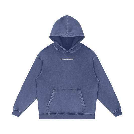 Snow Washed Loose Cotton Hoodie